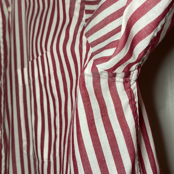 Red striped button down - Picture 8 of 10